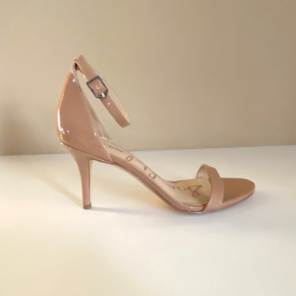 Sam Edelman Nude Patent Dress Heel 6.5 W